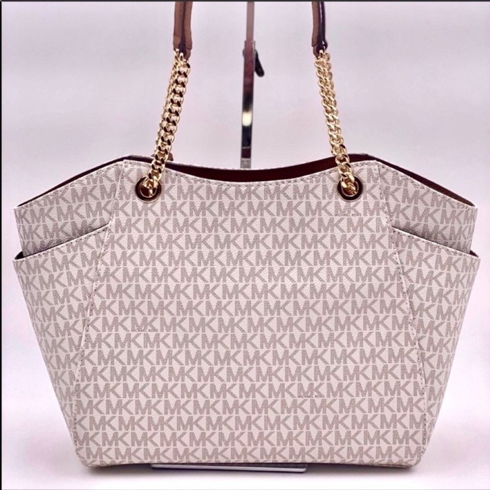 Michael Kors LG Chain Shldr Tote Jet Set Tote - Picture 3 of 11
